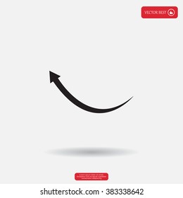arrow indicates the direction. icon. vector design