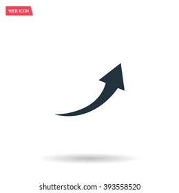 arrow indicates the direction. icon. vector design