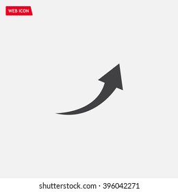 arrow indicates the direction. icon. vector design