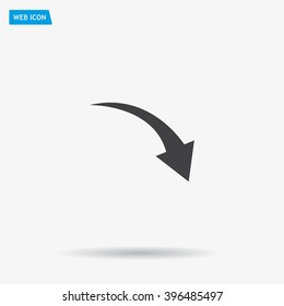 arrow indicates the direction. icon. vector design
