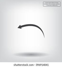 arrow indicates the direction, icon, vector design