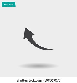 arrow indicates the direction. icon. vector design