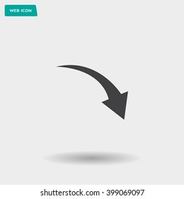 arrow indicates the direction. icon. vector design