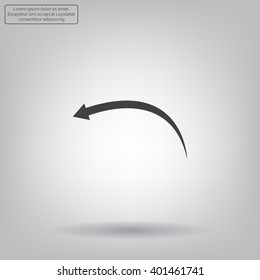 arrow indicates the direction. icon. vector design