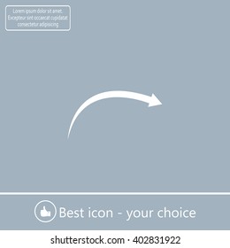 arrow indicates the direction. icon. vector design