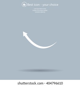 arrow indicates the direction. icon. vector design