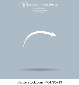arrow indicates the direction. icon. vector design