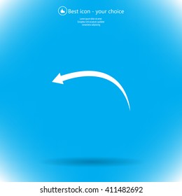 arrow indicates the direction. icon. vector design