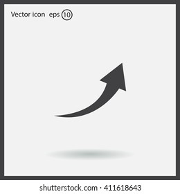 arrow indicates the direction. icon. vector design