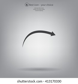arrow indicates the direction. icon. vector design