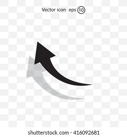 arrow indicates the direction. icon. vector design