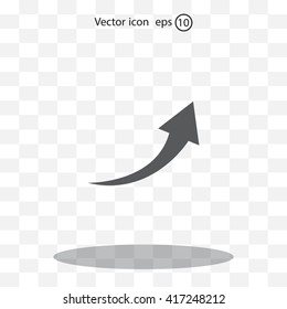 arrow indicates the direction. icon. vector design