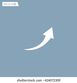 arrow indicates the direction. icon. vector design