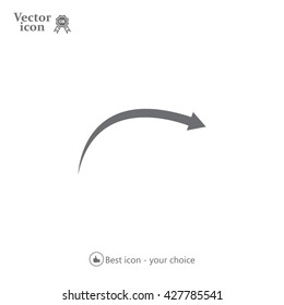 arrow indicates the direction. icon. vector design