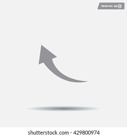 arrow indicates the direction. icon. vector design