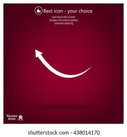arrow indicates the direction icon, vector design