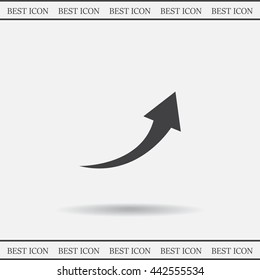 arrow indicates the direction. icon. vector design