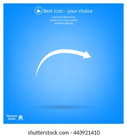 arrow indicates the direction. icon. vector design