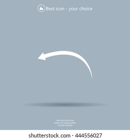 arrow indicates the direction. icon. vector design