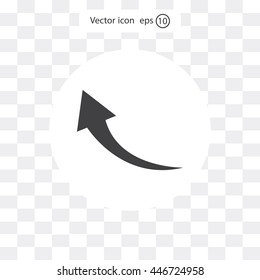 arrow indicates the direction. icon. vector design