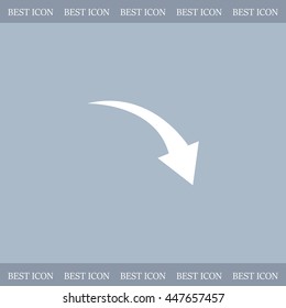 arrow indicates the direction. icon. vector design