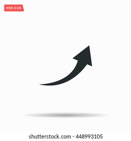 arrow indicates the direction. icon. vector design