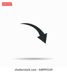 arrow indicates the direction. icon. vector design