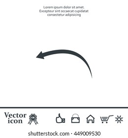 arrow indicates the direction. icon. vector design