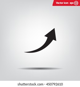 arrow indicates the direction. icon. vector design