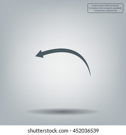 arrow indicates the direction. icon. vector design