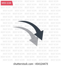 arrow indicates the direction. icon. vector design