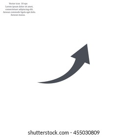 arrow indicates the direction. icon. vector design