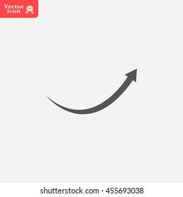 arrow indicates the direction. icon. vector design