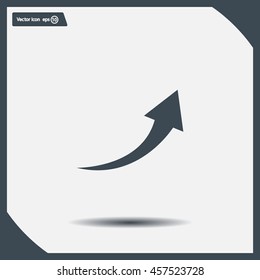 arrow indicates the direction. icon. vector design