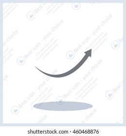 arrow indicates the direction. icon. vector design