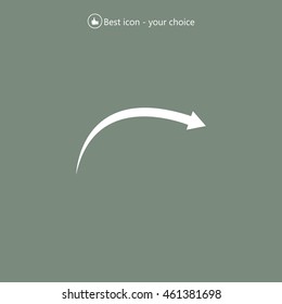 arrow indicates the direction. icon. vector design