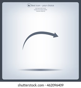 arrow indicates the direction. icon. vector design