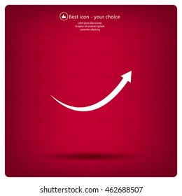 arrow indicates the direction. icon. vector design