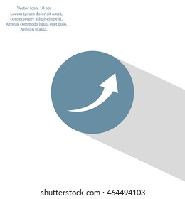 arrow indicates the direction. icon. vector design