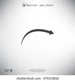 arrow indicates the direction. icon. vector design