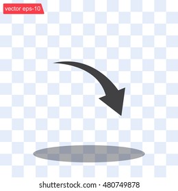 arrow indicates the direction. icon. vector design