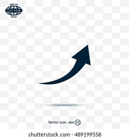 arrow indicates the direction. icon. vector design