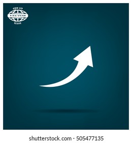 arrow indicates the direction. icon. vector design