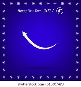 arrow indicates the direction. icon. vector design