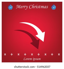 arrow indicates the direction. icon. vector design