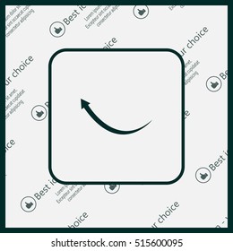 arrow indicates the direction. icon. vector design