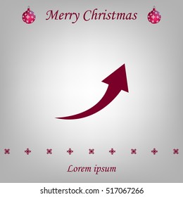 arrow indicates the direction. icon. vector design