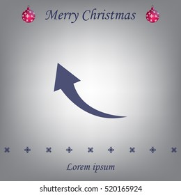 arrow indicates the direction. icon. vector design