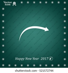 arrow indicates the direction. icon. vector design