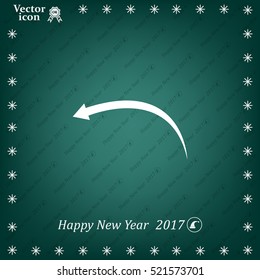 arrow indicates the direction. icon. vector design